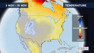 Monthly temperature forecast for the USA 10242024 [upl. by Trefor911]