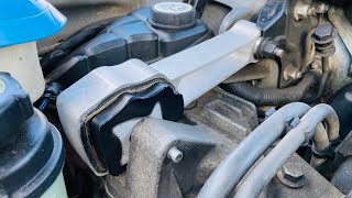 Engine mounttierod replacement amp stiffening Part 2 of 2  Land Rover Freelander 2 [upl. by Keyek]