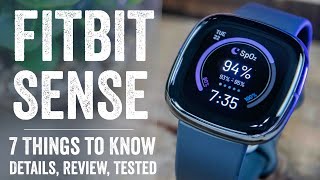 Fitbit Sense InDepth Review 7 New Things To Know [upl. by Nosral]