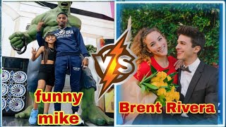 funny mike family vs Brent Rivera AMP World from youngest to oldest 2023 [upl. by Blaze]