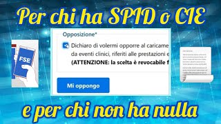 Fascicolo sanitario elettronico  Tutorial per non dare il consenso [upl. by Assi]