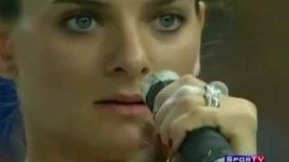 Isinbaeva rocks the Russia National Anthem [upl. by Sualkcin480]