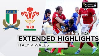 Italy v Wales  EXTENDED Highlights  Wales Continue Grand Slam March  2021 Guinness Six Nations [upl. by Buyer]