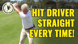 HOW TO HIT A DRIVER STRAIGHT EVERY TIME [upl. by Anaid]