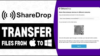 How to Transfer Files Between PC and iPhone With ShareDrop  Full Guide [upl. by Rodavlas810]