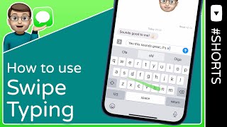 How to use Swipe Typing on iPhone  Shorts [upl. by Call]