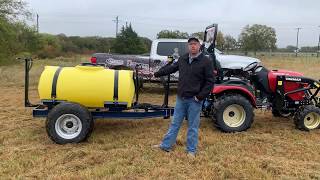 AG Spray TR300E  300 Gallon Boomless Sprayer [upl. by Htez]