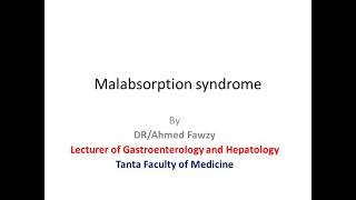 Malabsorption syndrome [upl. by Ayanahs902]