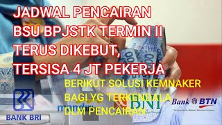 Jadwal Pencairan BLT Bpjs Termin II Terus Dikebut ini sebab karyawan belum terima BSU dan solusinya [upl. by Nehtiek]