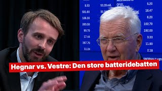 Hegnar vs Vestre Den store batteridebatten [upl. by Asiret]