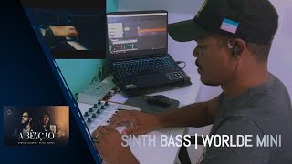 SYNTH BASS  A BÊNÇÃO COVER  WORLDE MINI 🎧🎹 [upl. by Grethel]