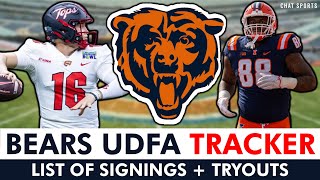 Chicago Bears UDFA Tracker Full List Of UDFAs The Bears Signed After 2024 NFL Draft Ft Austin Reed [upl. by Oidgime]