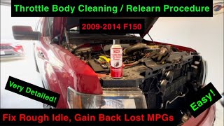 My F150 Needed This  Throttle Body Clean  Relearn Procedure [upl. by Sid353]