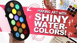 OooOOOoo SHINY ✨ Mystery Art Box  Paletteful Packs Unboxing  Pearlescent Watercolors [upl. by Toh246]