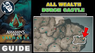 All Burgh Castle Wealth in Assassins Creed Valhalla  AC Valhalla Ingot Treasure amp Gear Locations [upl. by Leigha]