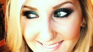 Smoked Emerald Fall Makeup Tutorial UD Smoked Palette [upl. by Eissehc852]