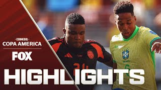 Brazil vs Colombia Highlights  2024 Copa América [upl. by Apgar]