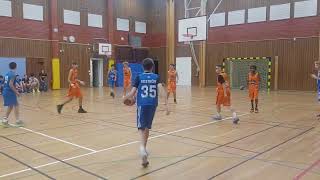 Ungdomsserier U14B Eastside Falcons vs West coast basket 20240928 [upl. by Ahsiuqet]