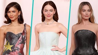 Oscars 2024 Zendaya Emma Stone Margot Robbie amp More Glam Fashion Moments [upl. by Karlee517]