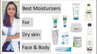 Moisturiser for dry skin for Face and body  product recommendations  dermatologist [upl. by Idzik]