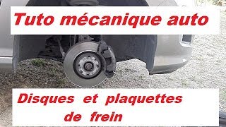 Tutoriel mécanique auto  disques et plaquettes de frein [upl. by Ahcsim]