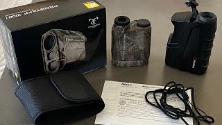 NIKON PROSTAFF 1000i vs Simmons RANGEFINDER unboxing and review [upl. by Vernice]