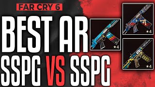 Far Cry 6 BEST AR  SSPG 58 vs SSPG 58 LIBERTAD vs URUSHI WHICH ONE IS THE BEST [upl. by Ahsenaj587]