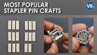 Most Popular Stapler Pin Crafts  VinKrish Solutions [upl. by Dnomayd]