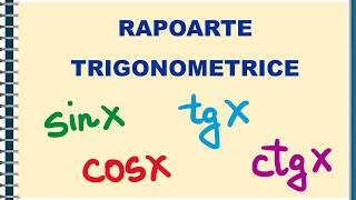 Trigonometrie SINUS COSINUS TANGENTA COTANGENTA [upl. by Tilly]