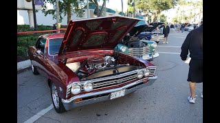 CAR SHOW ON 5TH AVENUE NAPLES FLORIDA 232024 [upl. by Mail447]