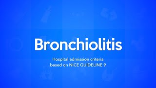 Bronchiolitis Hospital Admission Criteria NICE Guidelines 9 [upl. by Yrrek]