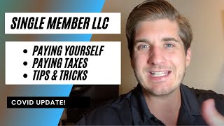 How To Pay Yourself And Taxes in a Single Member LLC [upl. by Arrimat]