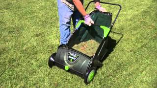 Yardwise™ 21quot Sweepit™ Lawn Sweeper [upl. by Scibert]