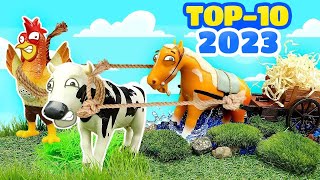 ¡Los mejores episodios de 2023 de la Granja de Zenón Animales de juguete para niños [upl. by Soalokcin824]