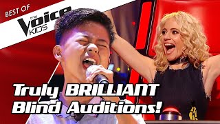 TOP 10  Simply BRILLIANT Blind Auditions in The Voice Kids [upl. by Eseila]