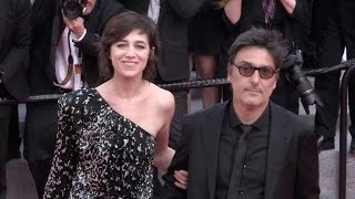 Laetitia Casta Charlotte Gainsbourg et Ivan Attal on the red carpet in Cannes [upl. by Teeniv488]