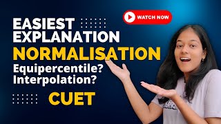 Normalisation in CUET explained Equipercentile method using interpolation [upl. by Ellerrehc]