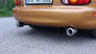 Mazda MX5 NB 16 Ulter Sport duplex exhaust [upl. by Mooney]