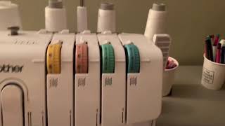 How To Thread a Brother 1034D Serger [upl. by Rosio]