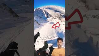 Snow riding accident 👀😱 shortsfeed viralshorts viralvideo [upl. by Rexana]