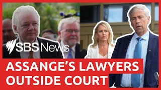 Julian Assanges lawyers speak outside US court in Saipan [upl. by Cummings]