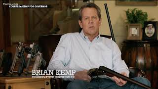 Brian Kemp shotgun ad upsets some Georgia voters [upl. by Deraj770]