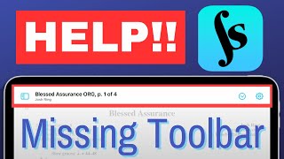 How to Fix the MISSING TOOLBAR in forScore [upl. by Humphrey]