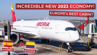 BRUTALLY HONEST  Economy Class from Madrid to Bogotá on Iberias BRANDNEW 2023 Airbus A350900 [upl. by Philana]