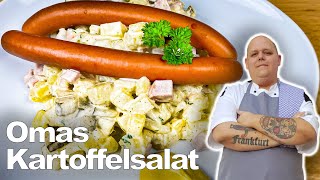 Omas Kartoffelsalat mit Mayonnaise  Rheinische Art  Rezept [upl. by Toscano]