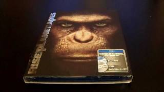 Rise Of The Planet Of The Apes BluRay  DVD Unboxing [upl. by Rashida]