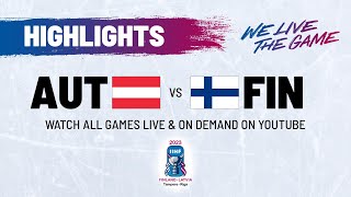 Highlights  Austria vs Finland  2023 IIHFWorlds [upl. by Buote]