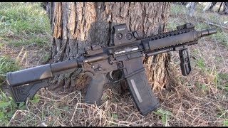 New LWRC 68 Rifle New Federal XM68GD 68SPC Gold Dot Review Helicopter Hog Hunting Six8 UCIW [upl. by Aikal]