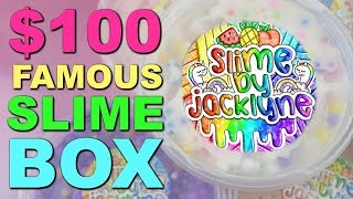 100 HONEST SLIME BOX REVIEW  SLIME BY JACKLYNE [upl. by Siraval]