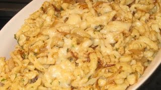 Kasespatzle Spaetzle Cheese Noodles  HOW TO MAKE RECIPES EASY WAY [upl. by Iadrahs]